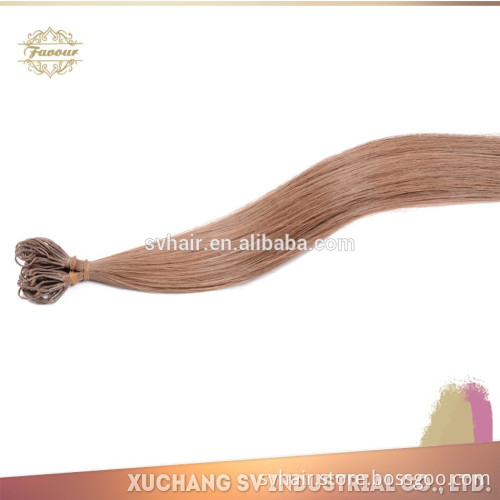 top quality human remy hair extension I TIP with long rope human remy hair extension,nano human hair extension